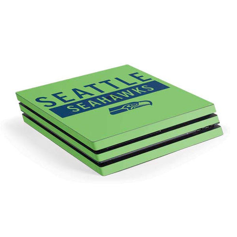NFL Seattle Seahawks Green Performance Series PS4 Pro Console Skin